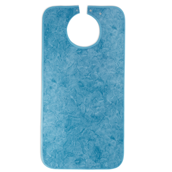 Suprima 5576 - Ess-Schürze Polyester, mit Druckknöpfen blau batik 50x90cm