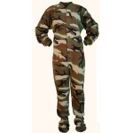 Fleece - Schlafoverall "GREEN BROWN CAMOUFLAGE" 