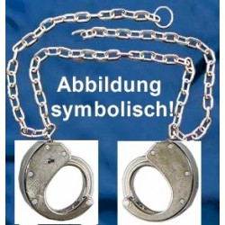 CLEJUSO - Bauchfessel Bauchkette BF/13 Handschellen Nr.13 seitlich vernickelt