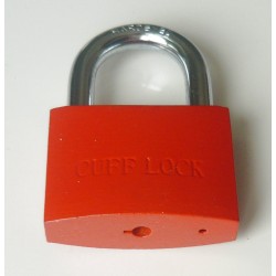 CUFF LOCK - CLOKRED Vorhängeschloss Padlock für Handschellen-Schlüssel rot