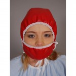 ORIGINAL G - Haube mit Mundschutz OP-Haube Krankenschwester Plastik Regenhaube Mütze - DANIEL